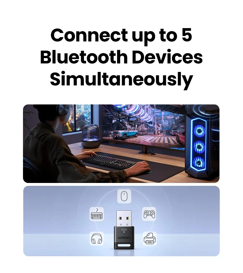 Adaptateur Bluetooth USB, détail de finition