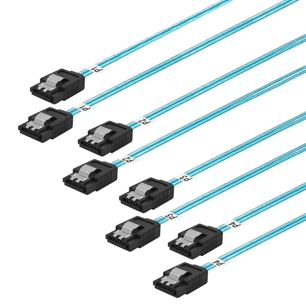 Câble adaptateur SATA 7 broches femelle coudé 90° / 180° à gaine tressée 4