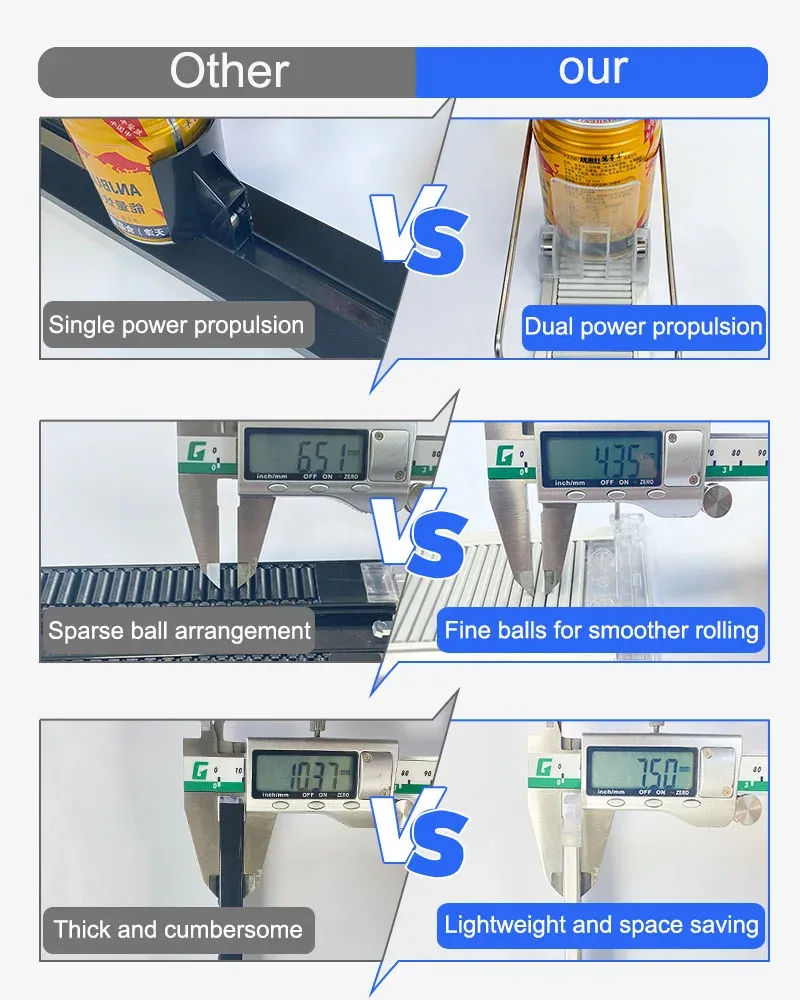 Organisation élégante des boissons au réfrigérateur