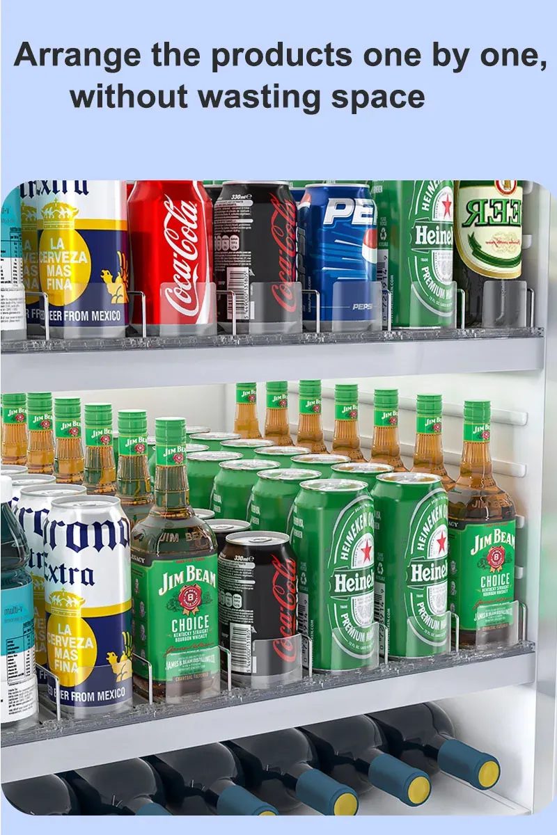 Poussoir à ressort pour boissons