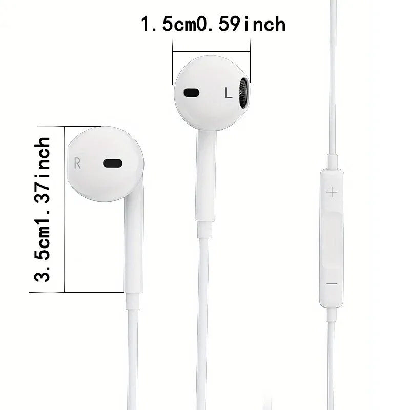 Écouteurs filaires Type-C intra-auriculaires à embout plat, compatibles iPhone 15, 16 et 17, Samsung, Xiaomi, Vivo, OPPO et OnePlus
