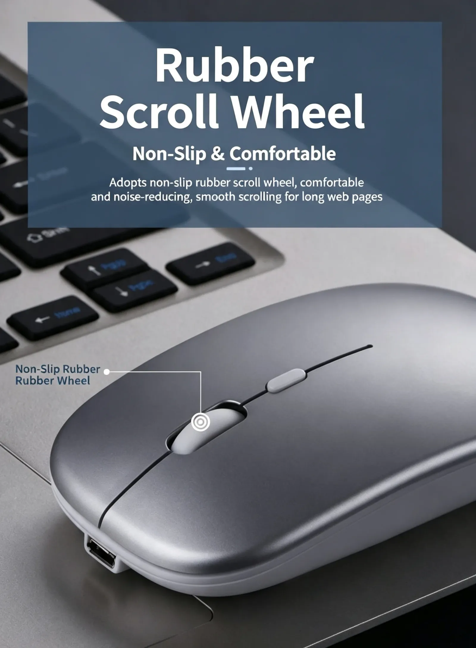 Souris sans fil ergonomique, en situation