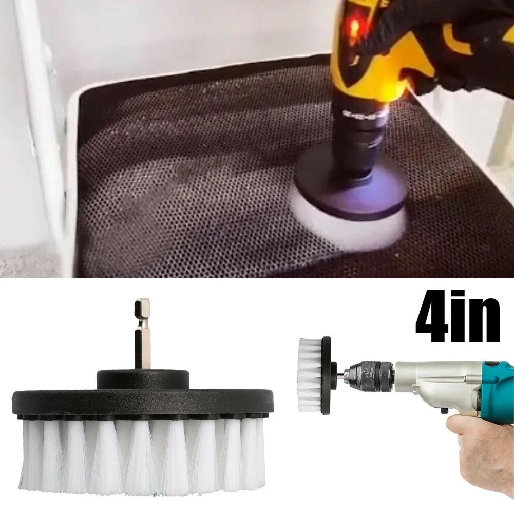 Brosse de perceuse souple en situation