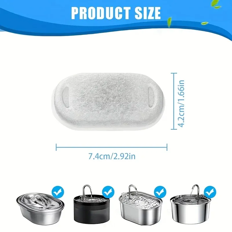 Détail du filtre à charbon actif pour fontaine à eau