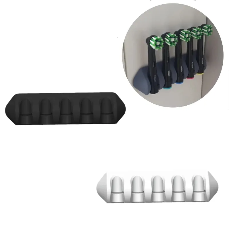 Support mural pour tête de brosse à dents électrique Oral-B, adhésif puissant pour 4 à 6 têtes de brosse 1