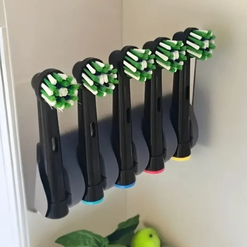 Support mural pour tête de brosse à dents électrique Oral-B, adhésif puissant pour 4 à 6 têtes de brosse 2