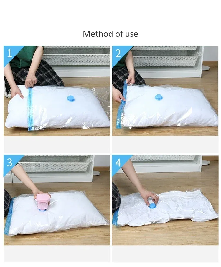 Sac sous vide avec pompe à main