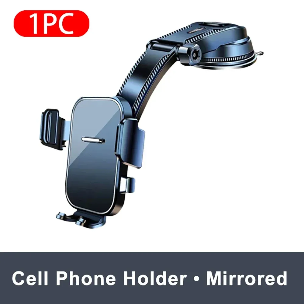 Support de téléphone universel pour voiture à fixation sur tableau de bord, rotation à 360° et tige d'extension 7