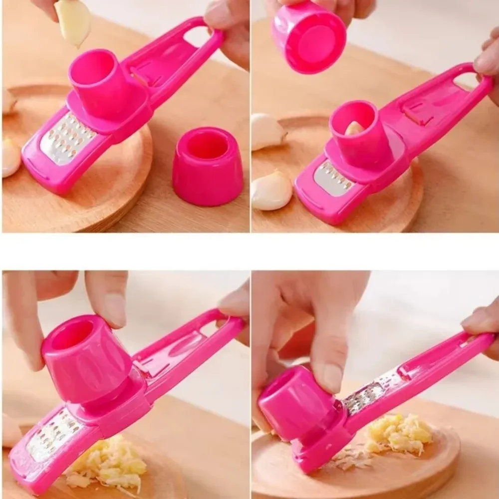 Mini hachoir à ail portable, éplucheur d'ail, presse-ail multifonction, râpe manuelle pour gingembre, ustensiles de cuisine 4
