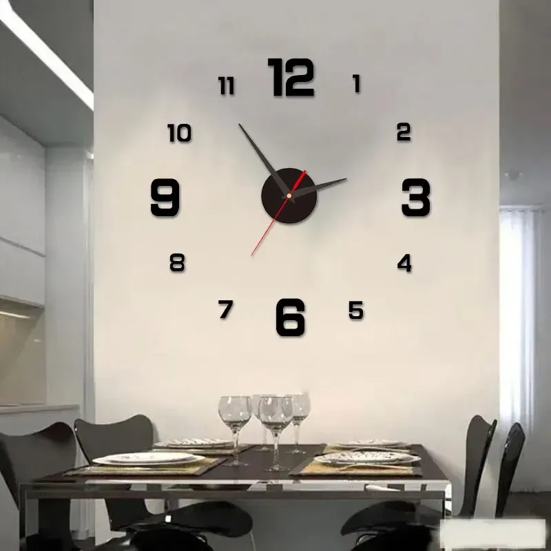 Détail du design de l'horloge murale