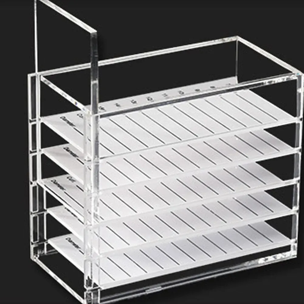 Boîte de rangement pour extensions de cils à 5 niveaux, palette acrylique, organisateur de cils en vison avec présentoir, outils de maquillage et accessoires 2