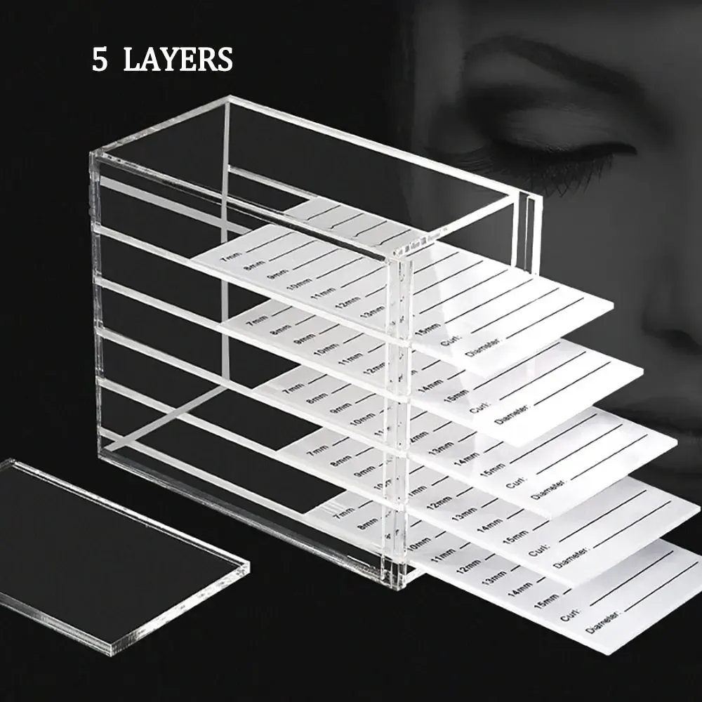 Boîte de rangement pour extensions de cils, organisation des outils