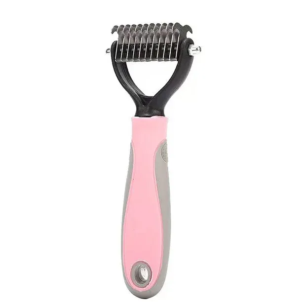 Brosse professionnelle de démêlage pour animaux de compagnie, peigne et épilateur pour poils de chien, coupe-nœuds pour chiots et chats 7