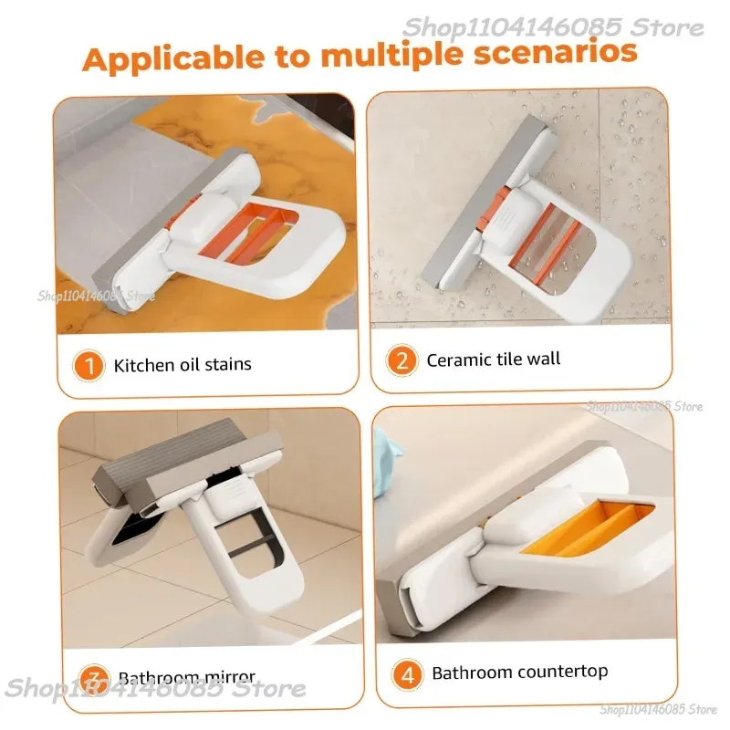 Mini éponge balai, balai de lavage mains libres, mini balai super absorbant et portable pour le nettoyage du sol de bureau, de la salle de bain, de la cuisine et des vitres de voiture 5