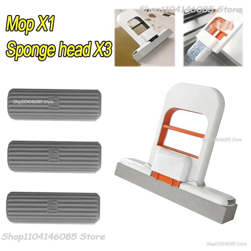 Mini éponge balai, balai de lavage mains libres, mini balai super absorbant et portable pour le nettoyage du sol de bureau, de la salle de bain, de la cuisine et des vitres de voiture 9