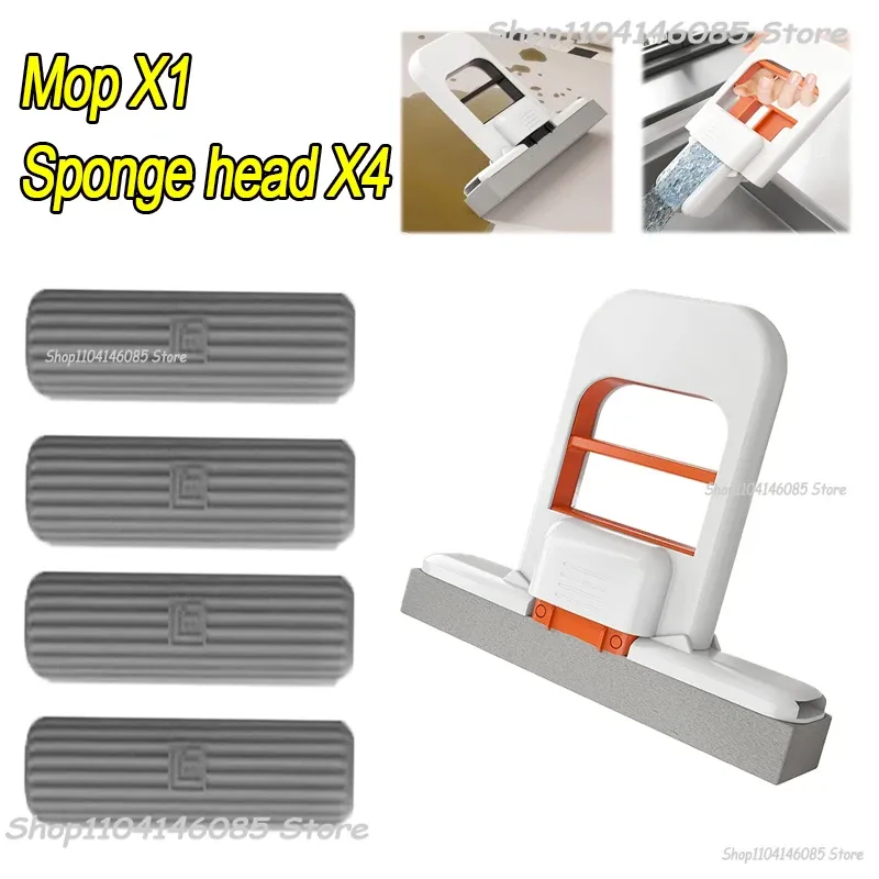 Mini éponge balai, balai de lavage mains libres, mini balai super absorbant et portable pour le nettoyage du sol de bureau, de la salle de bain, de la cuisine et des vitres de voiture 15