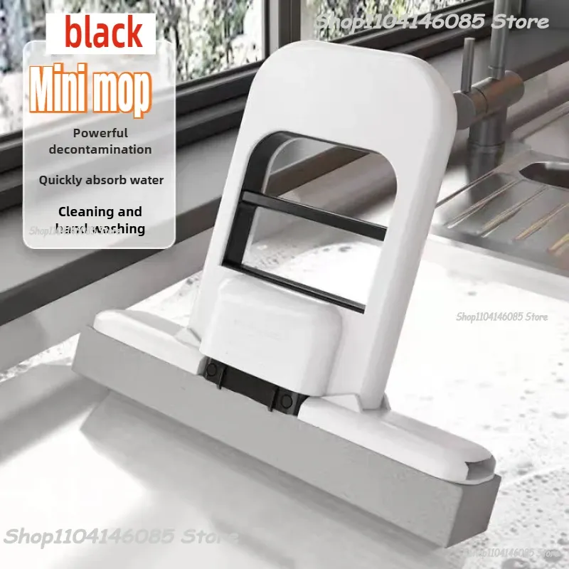 Mini éponge balai, balai de lavage mains libres, mini balai super absorbant et portable pour le nettoyage du sol de bureau, de la salle de bain, de la cuisine et des vitres de voiture 22
