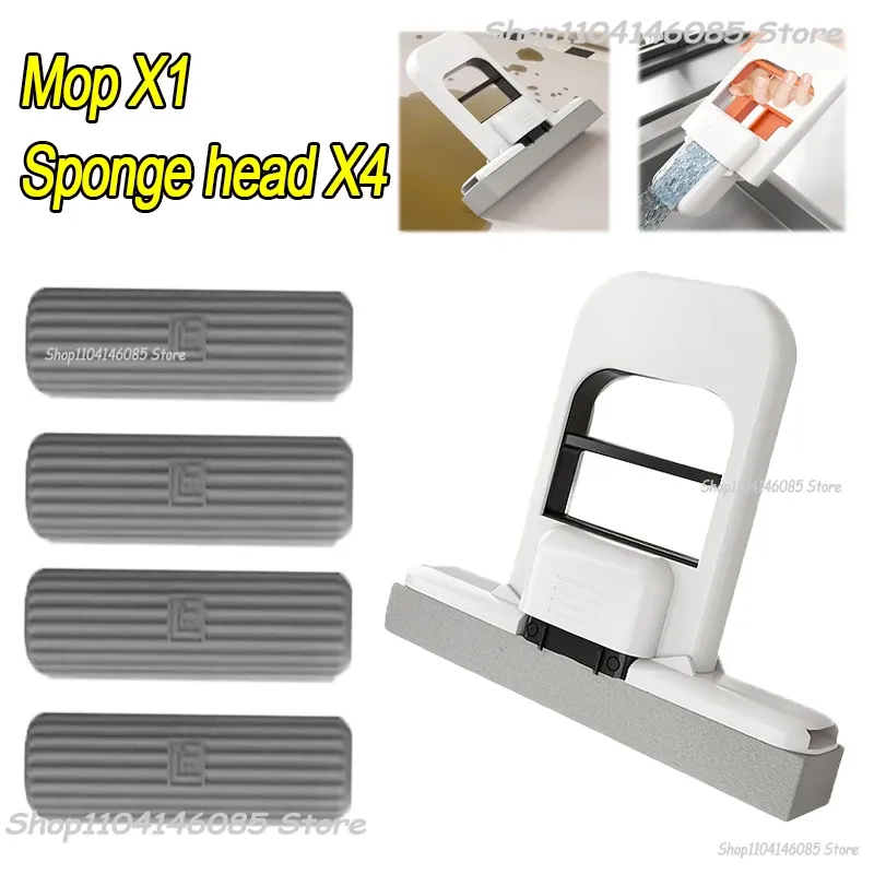 Mini éponge balai, balai de lavage mains libres, mini balai super absorbant et portable pour le nettoyage du sol de bureau, de la salle de bain, de la cuisine et des vitres de voiture 21