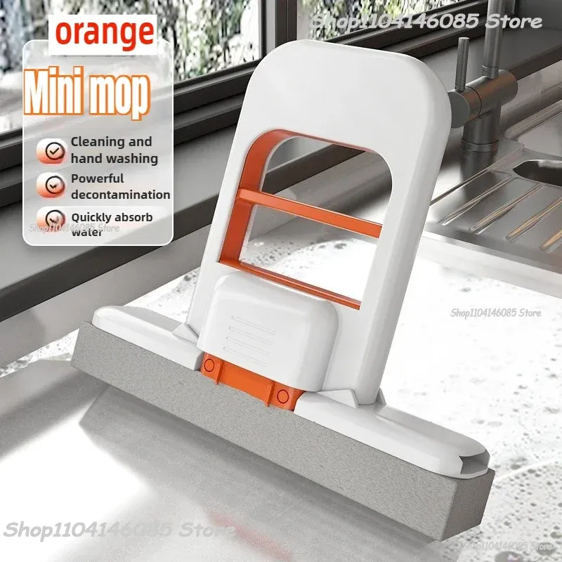 Mini éponge balai, balai de lavage mains libres, mini balai super absorbant et portable pour le nettoyage du sol de bureau, de la salle de bain, de la cuisine et des vitres de voiture 20
