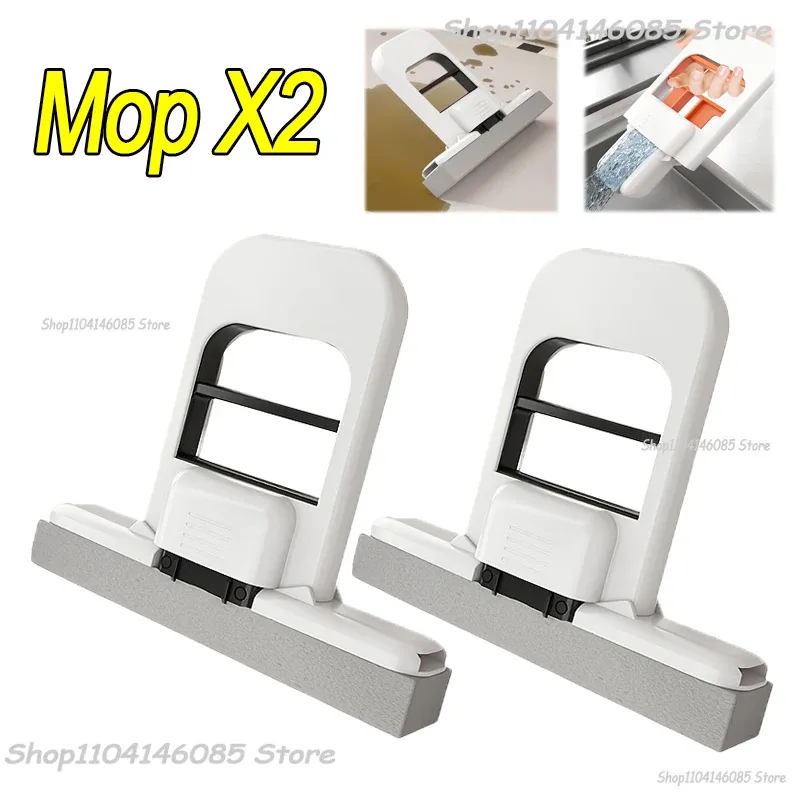 Mini éponge balai, balai de lavage mains libres, mini balai super absorbant et portable pour le nettoyage du sol de bureau, de la salle de bain, de la cuisine et des vitres de voiture 14
