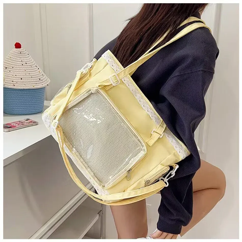 Sac bandoulière Itabag japonais bidimensionnel à motif ballerine, grand format 7