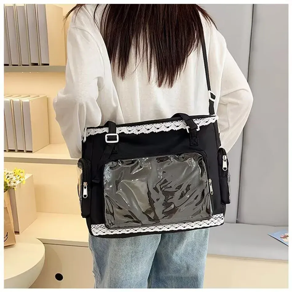 Sac bandoulière Itabag japonais bidimensionnel à motif ballerine, grand format 10