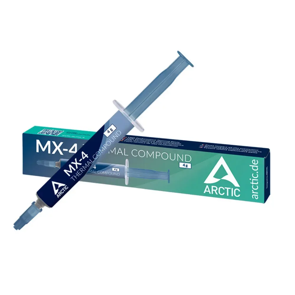 Pâte thermique ARCTIC MX-4 4 g / 8 g pour tous types de processeurs CPU et GPU, longue durée de vie, application sécurisée, performances premium, non conductrice 2