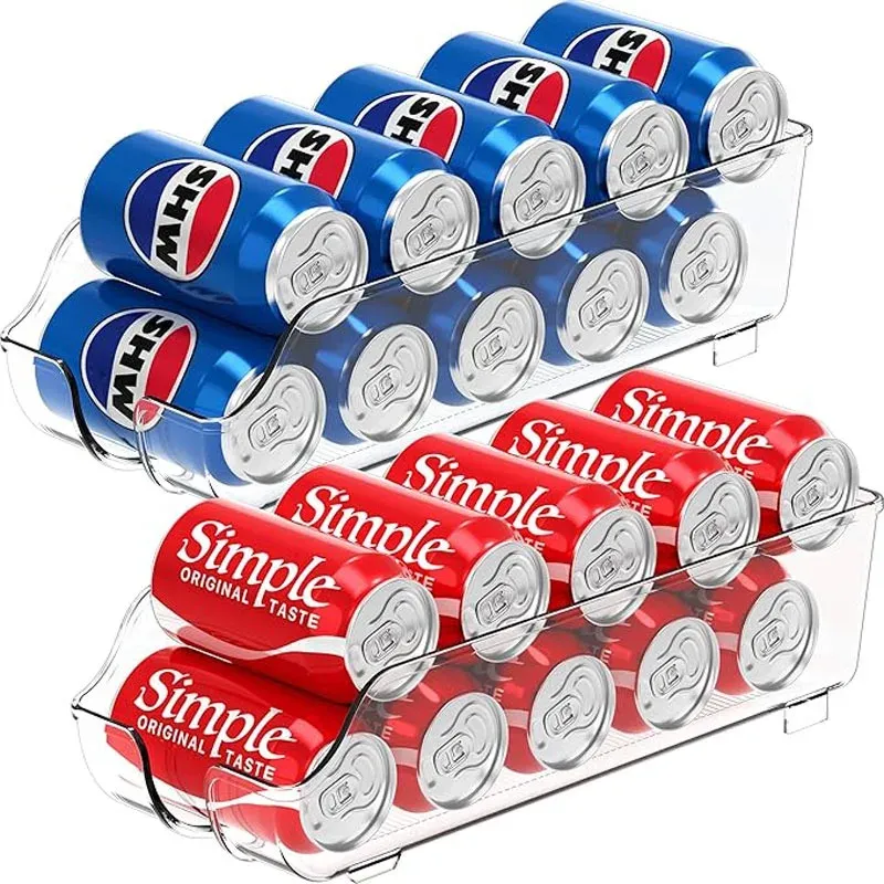 Réservoir de stockage de cuisine pour boissons gazeuses, distributeur pour réfrigérateur et congélateur à défilement automatique - Image 1
