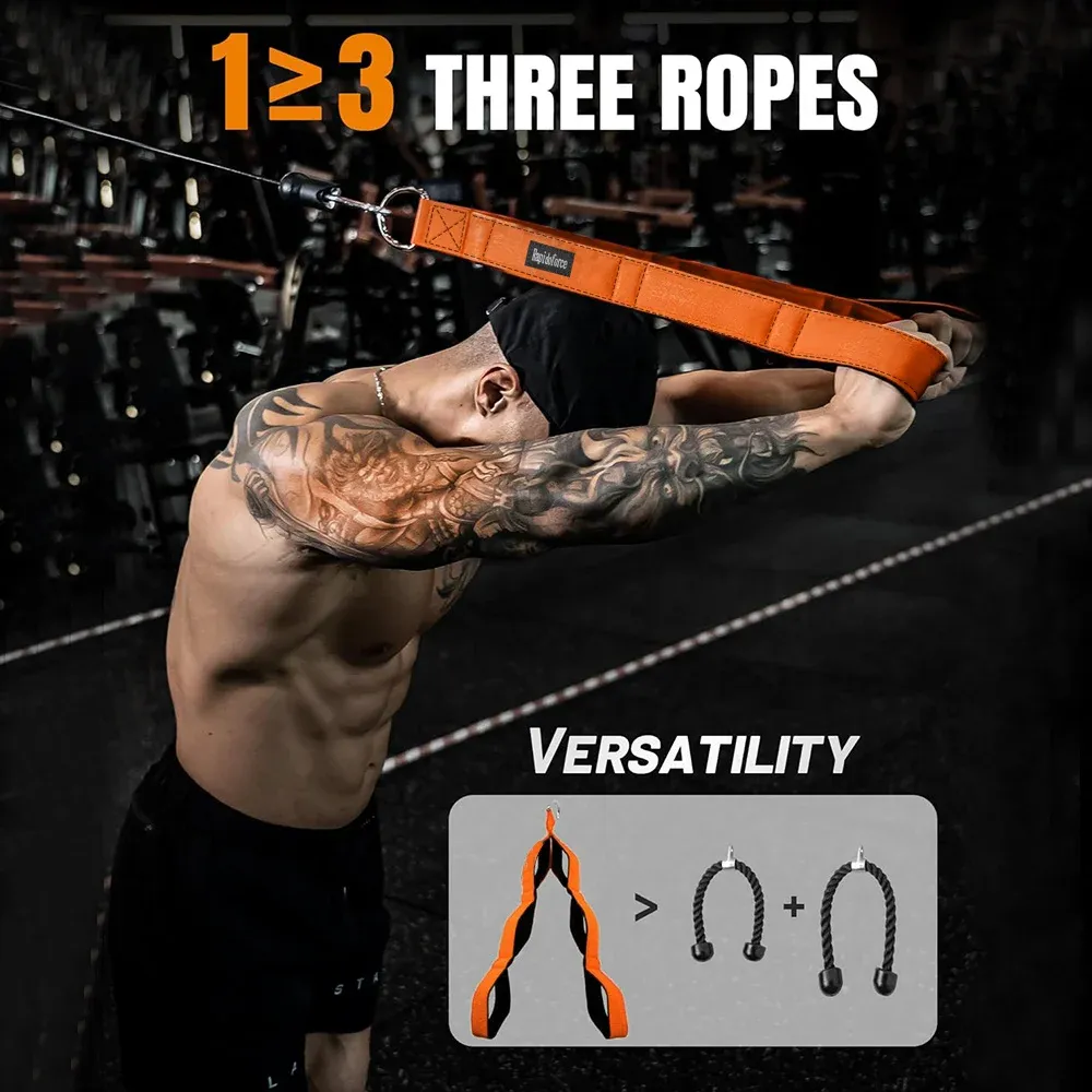 Poignée de connexion de corde de triceps à 6 anneaux