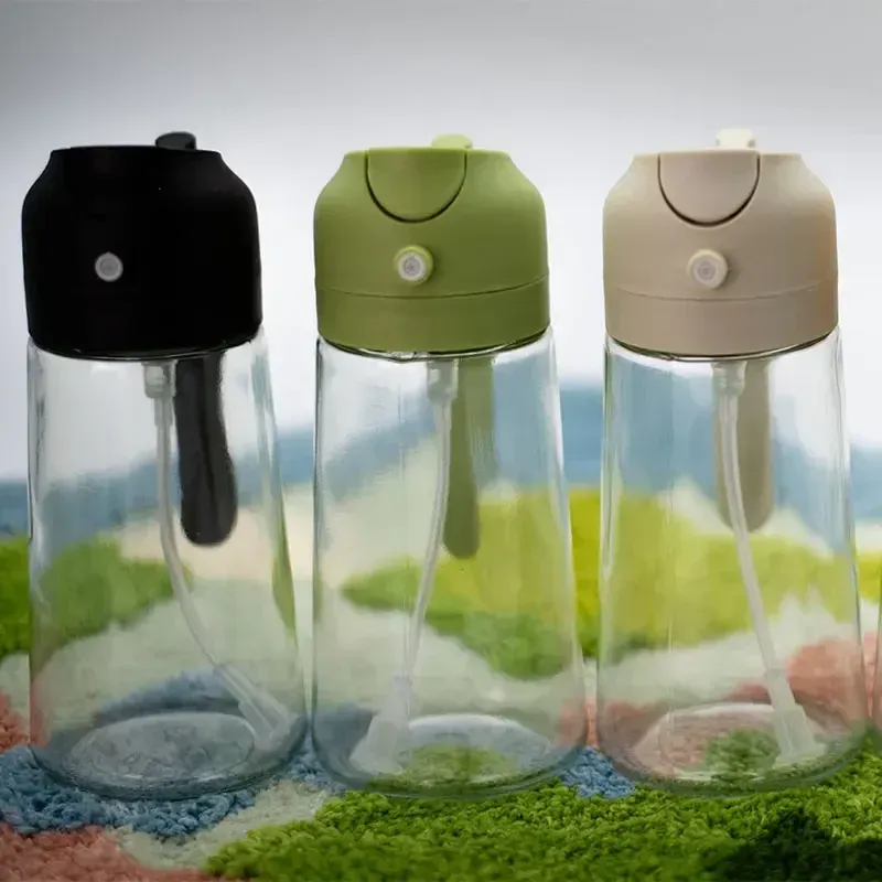 Pulvérisateur et distributeur d'huile en verre 2 en 1, 500 ml 3