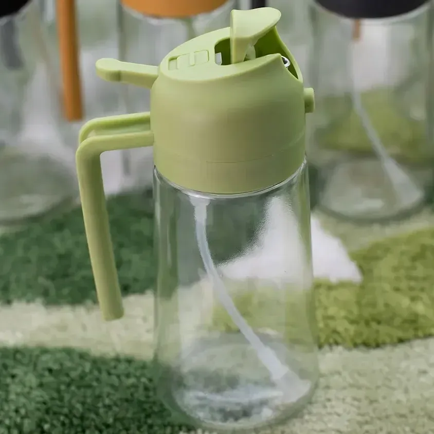 Pulvérisateur et distributeur d'huile en verre 2 en 1, 500 ml 5