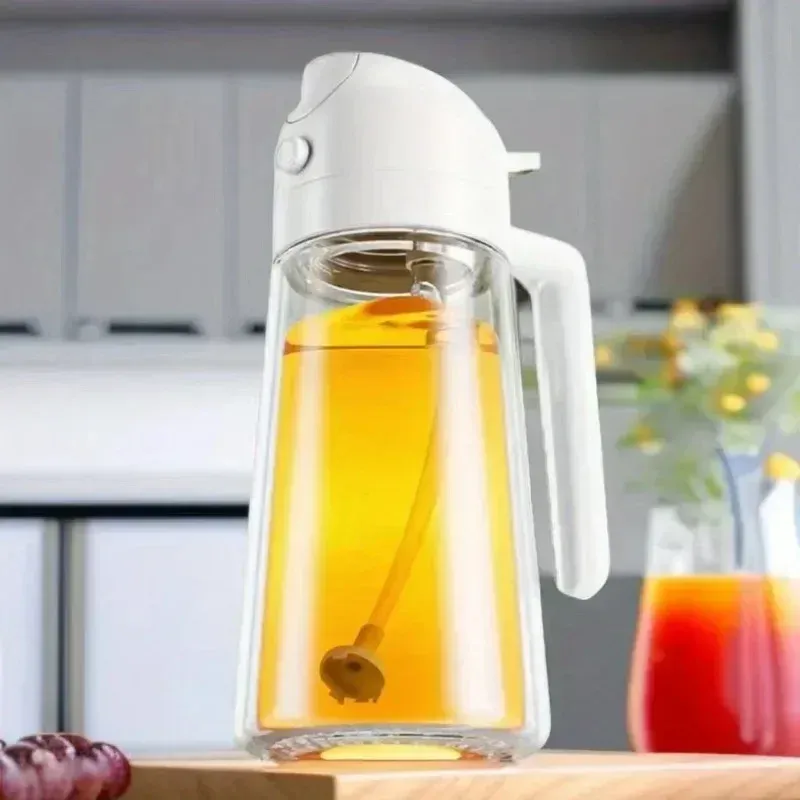 Pulvérisateur et distributeur d'huile en verre 2 en 1, 500 ml 12