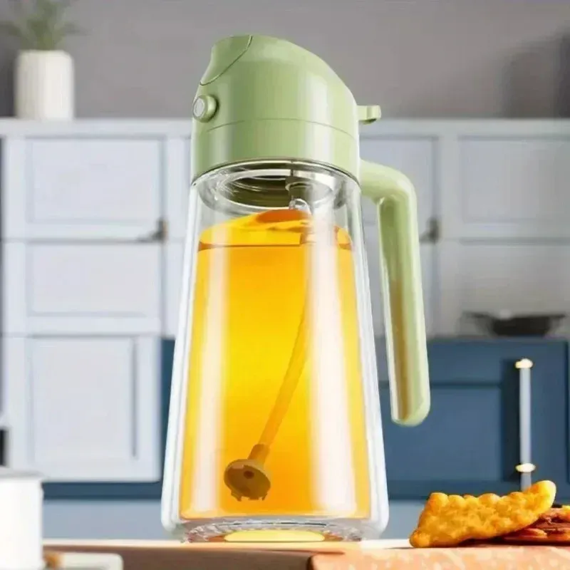 Pulvérisateur et distributeur d'huile en verre 2 en 1, 500 ml 13