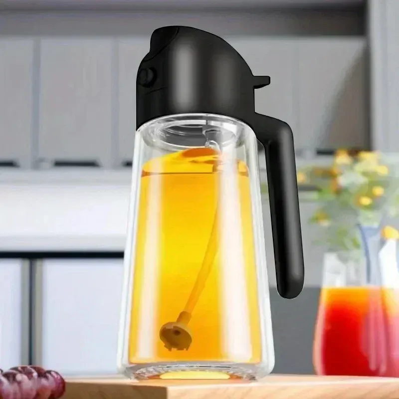 Pulvérisateur et distributeur d'huile en verre 2 en 1, 500 ml 8