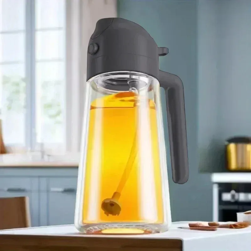 Pulvérisateur et distributeur d'huile en verre 2 en 1, 500 ml 10