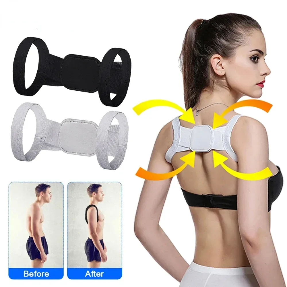 Correcteur de posture réglable pour le dos, discret, pour hommes et femmes