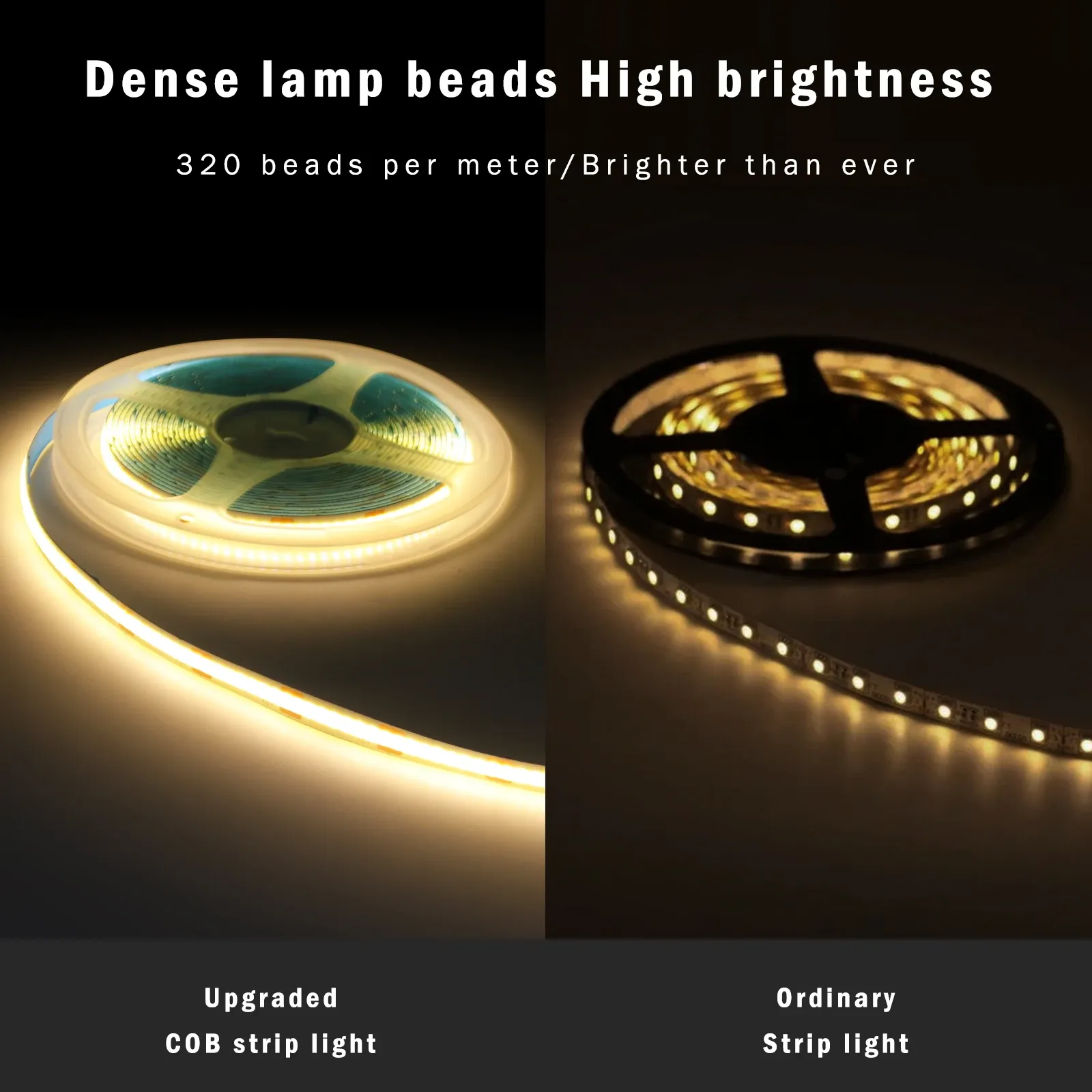 Ruban LED installé dans un intérieur moderne