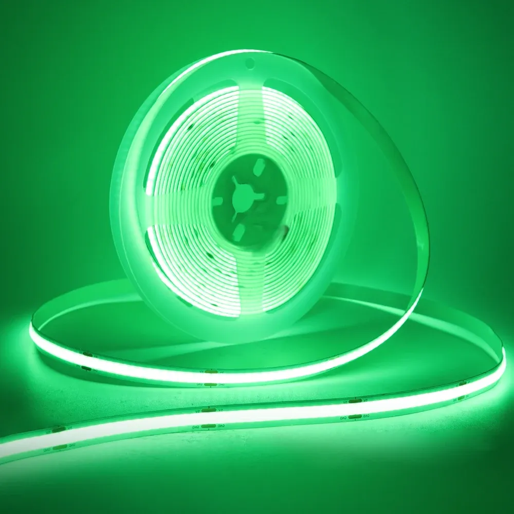 Bande LED COB 8 mm 5 V avec capteur de mouvement, alimentation par batterie, 320 LED/m, veilleuse à détection, blanc chaud, rouge, bleu glacé, vert, jaune 10