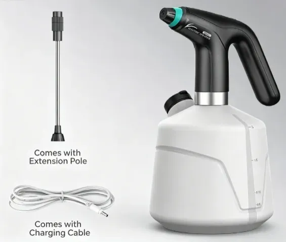 Pulvérisateur électrique rechargeable USB 2 L pour plantes, intérieur et extérieur 6