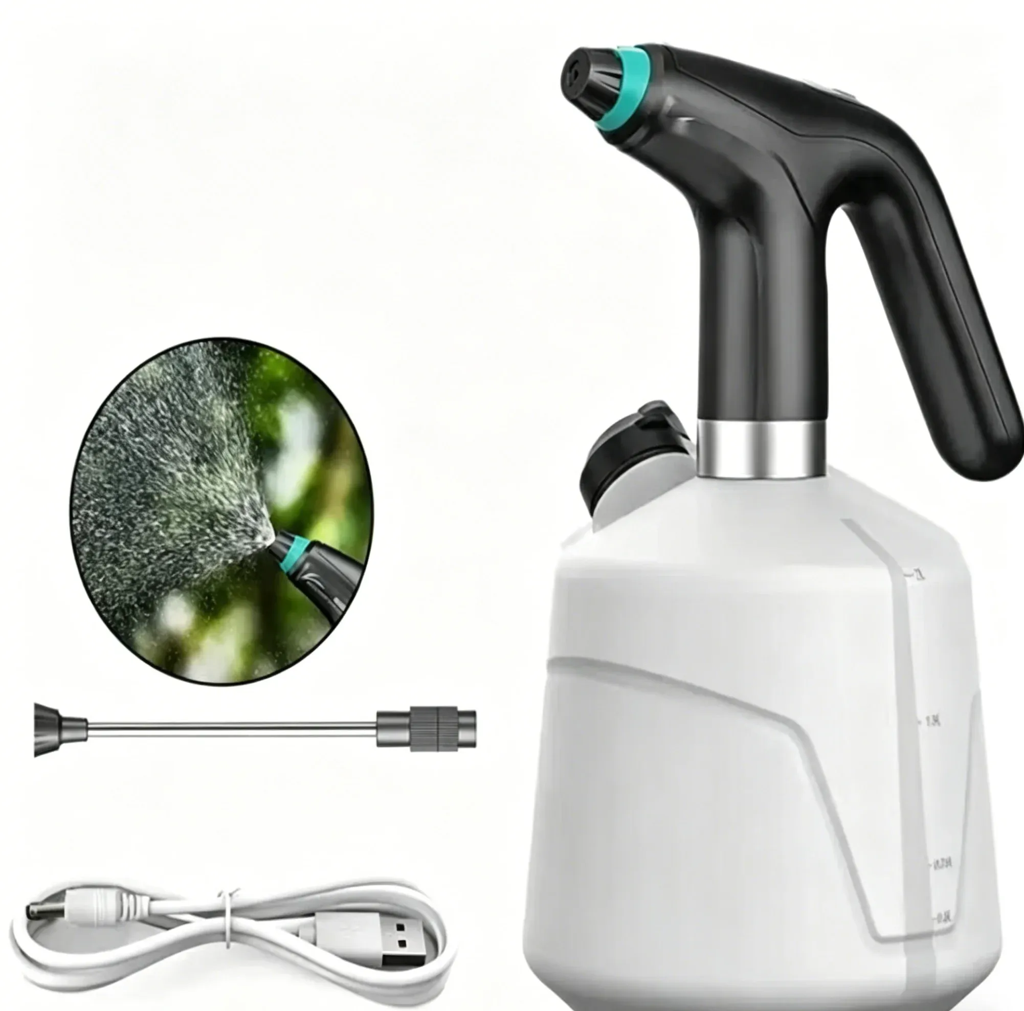 Pulvérisateur électrique rechargeable USB 2 L pour plantes, intérieur et extérieur 7