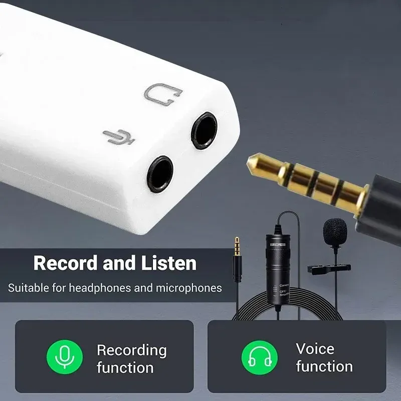 Carte son USB externe 7.1 canaux avec adaptateur audio USB vers Jack 3,5 mm pour casque et microphone, compatible MacBook 2