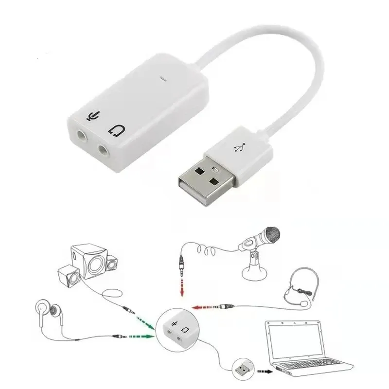 Carte son USB externe, ambiance de bureau