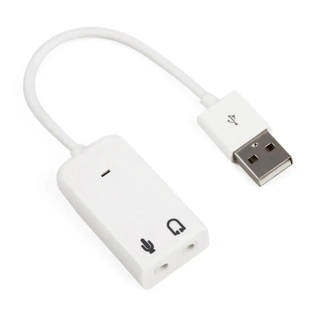 Carte son USB externe 7.1 canaux avec adaptateur audio USB vers Jack 3,5 mm pour casque et microphone, compatible MacBook 7