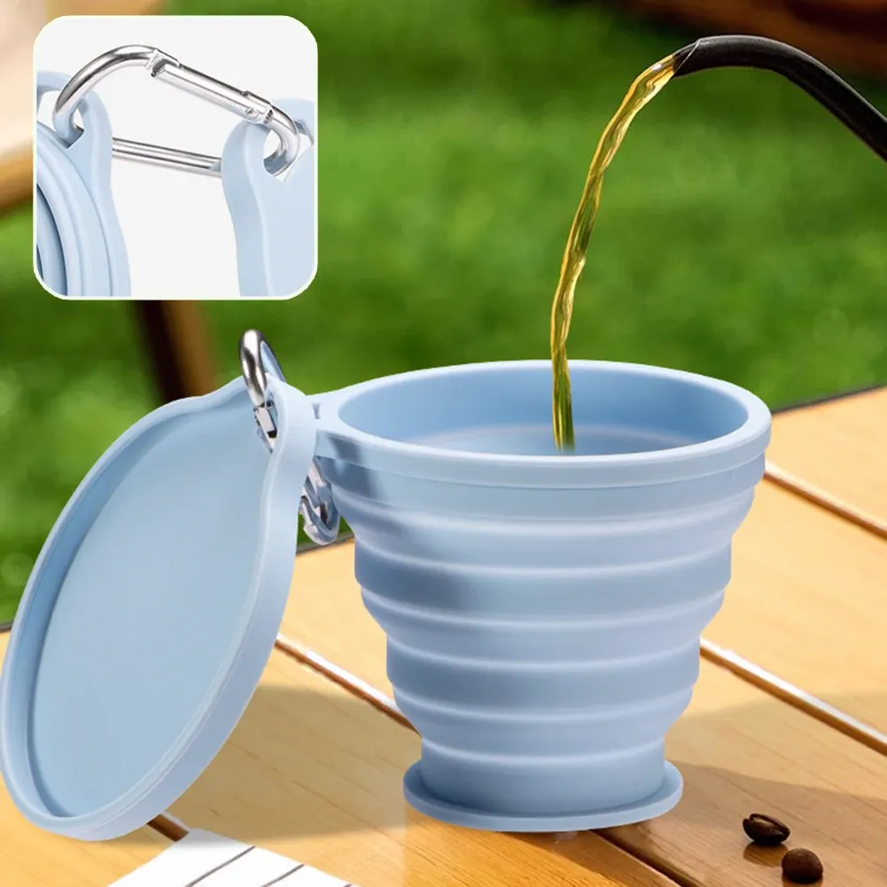 Tasse pliable en silicone, détail