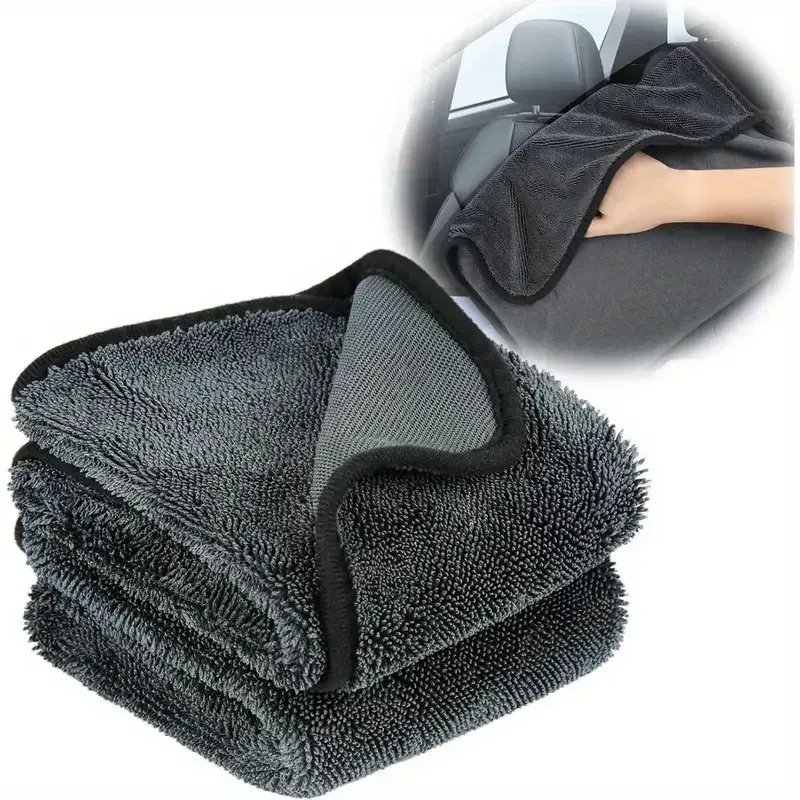 Chiffon en microfibre ultra-absorbant – Serviette douce, résistante et à séchage rapide pour voitures, maison et salle de bain - Image 1