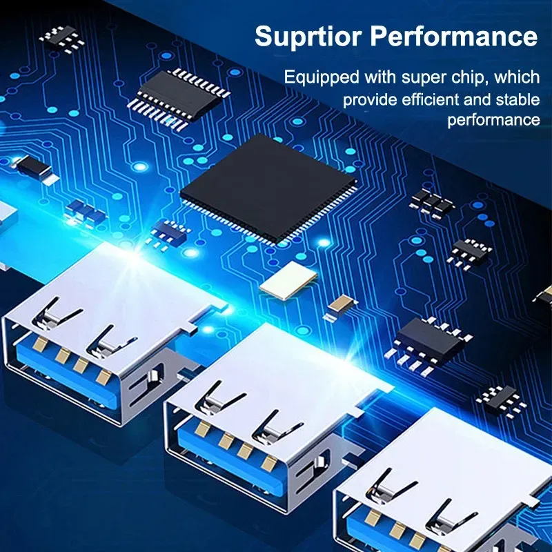 Hub USB, finitions soignées