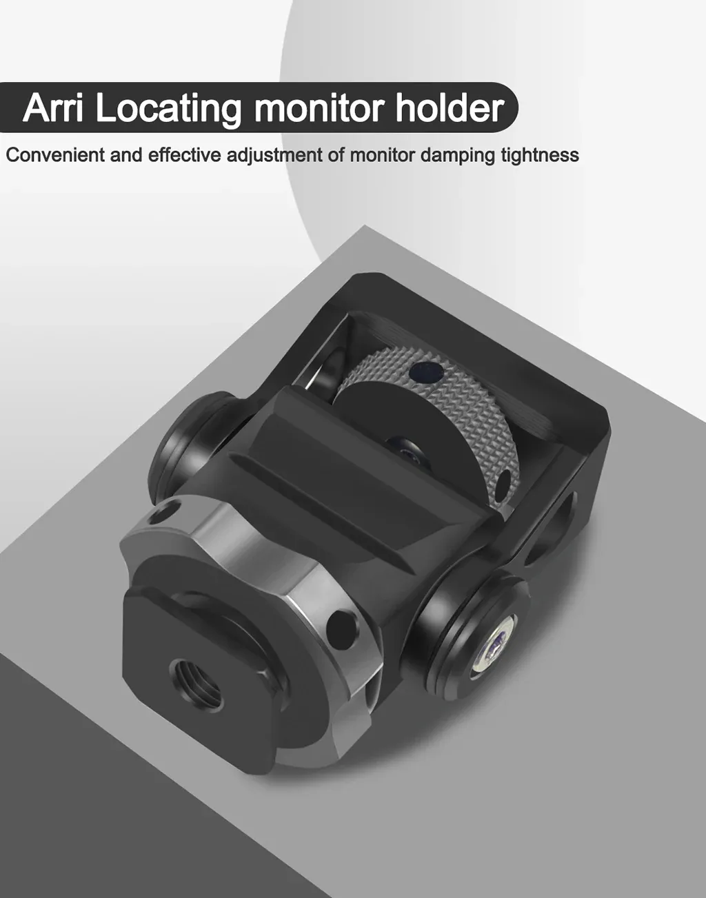 Mini support de montage pour moniteur en aluminium anodisé