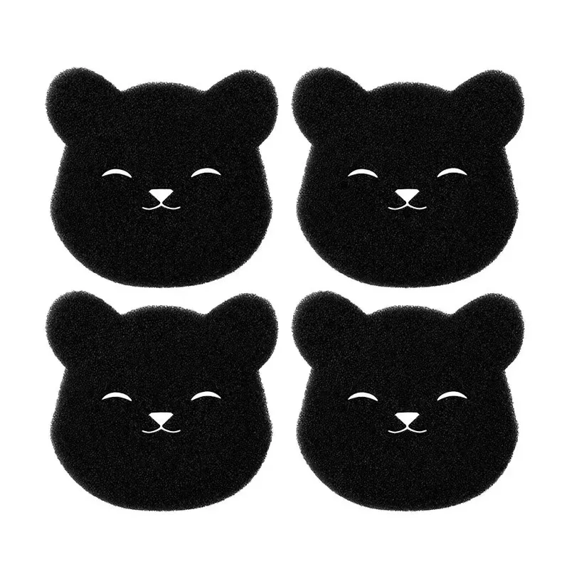 4/8 pièces Boules de lavage en forme d'ours, attrape-peluches réutilisable, éliminateur de poils d'animaux, éponge de nettoyage pour vêtements, canapé, chat, chien, maison 9