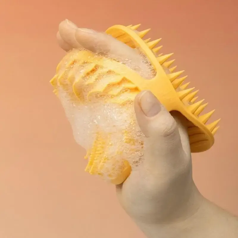 Gommage corporel en silicone souple, exfoliant pour le cuir chevelu, non irritant, masseur de douche, outil de soin de la peau 5
