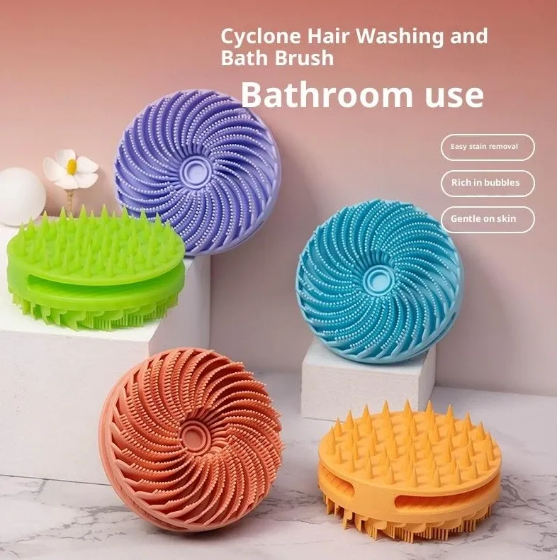 Brosse Whirlwind en silicone, vue de profil